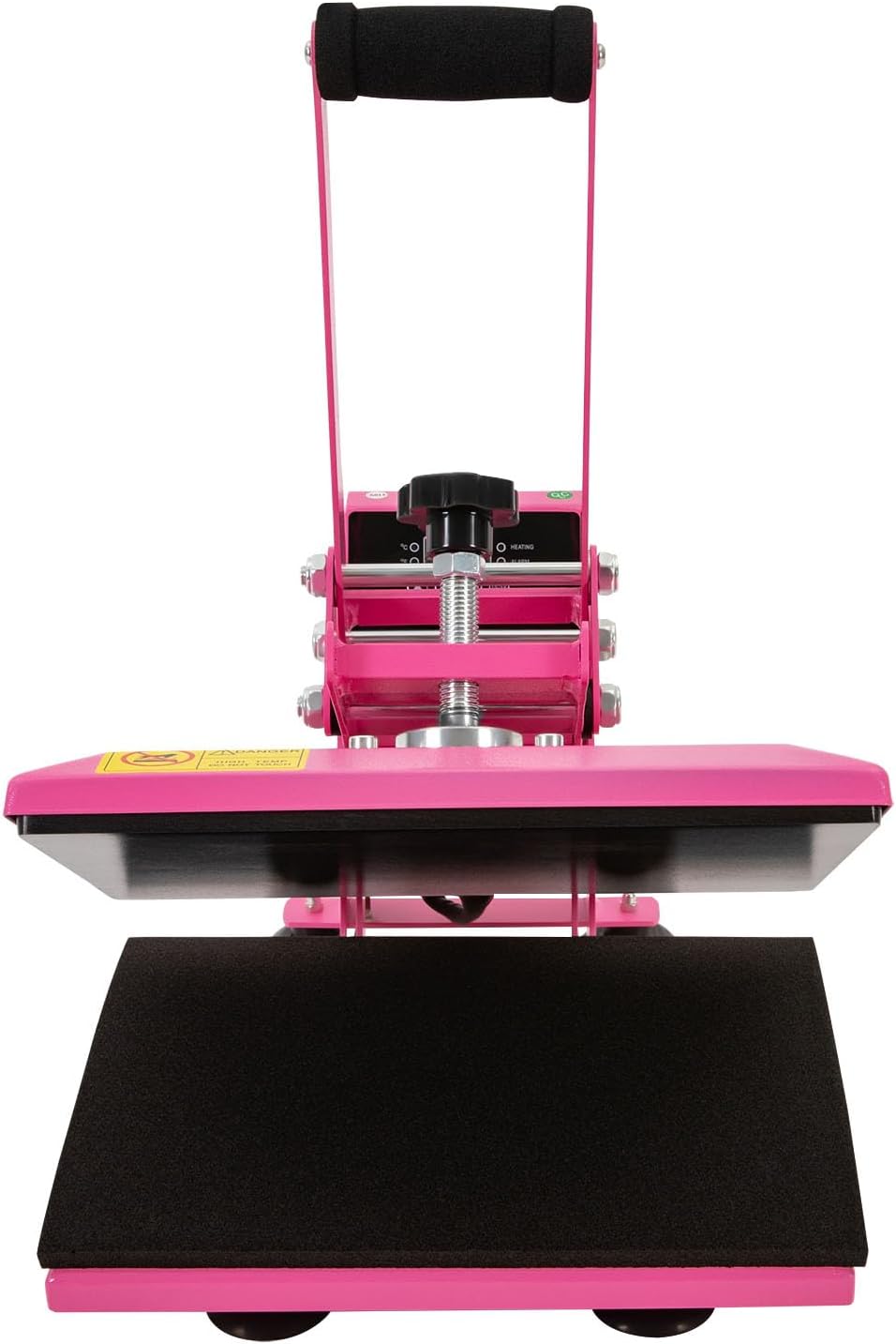 Heat Press Machine 11.8 * 9inch, Intelligent Control Heating Sublimation Heat Press Machine for T Shirts,Clamshell Digital T Shirt Press Machine for Homes, Craft Stores, Print Stores (Pink)