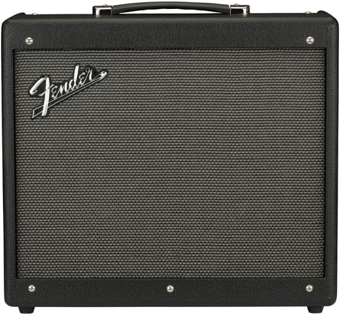 Fender Mustang Amp GTX50 Combo Guitar Amplifier Black Bundle with 12x Fender Guitar Picks, Power Cable and Liquid Audio Polishing Cloth