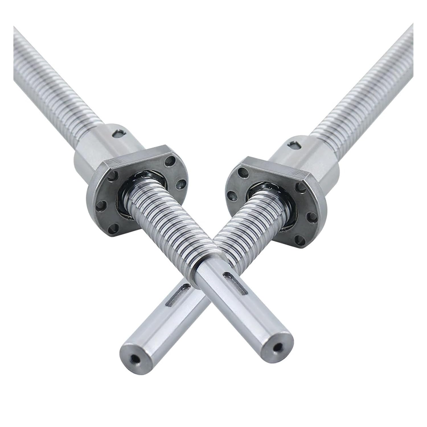Linear Motion CNC Ball Screw C3 Level Ground SFU2010 Ball Screw R20 Lead 10mm Ball Nut （0.001mm/300mm）(800mm)