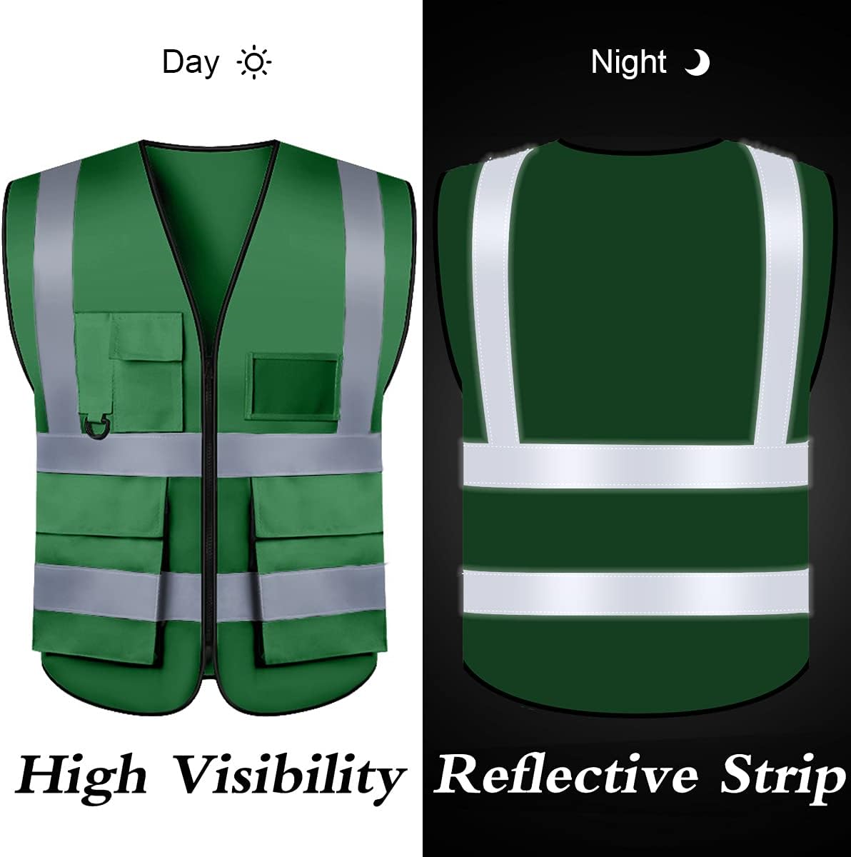 Custom Safety Vest Class 2 High Visibility Reflective Vest