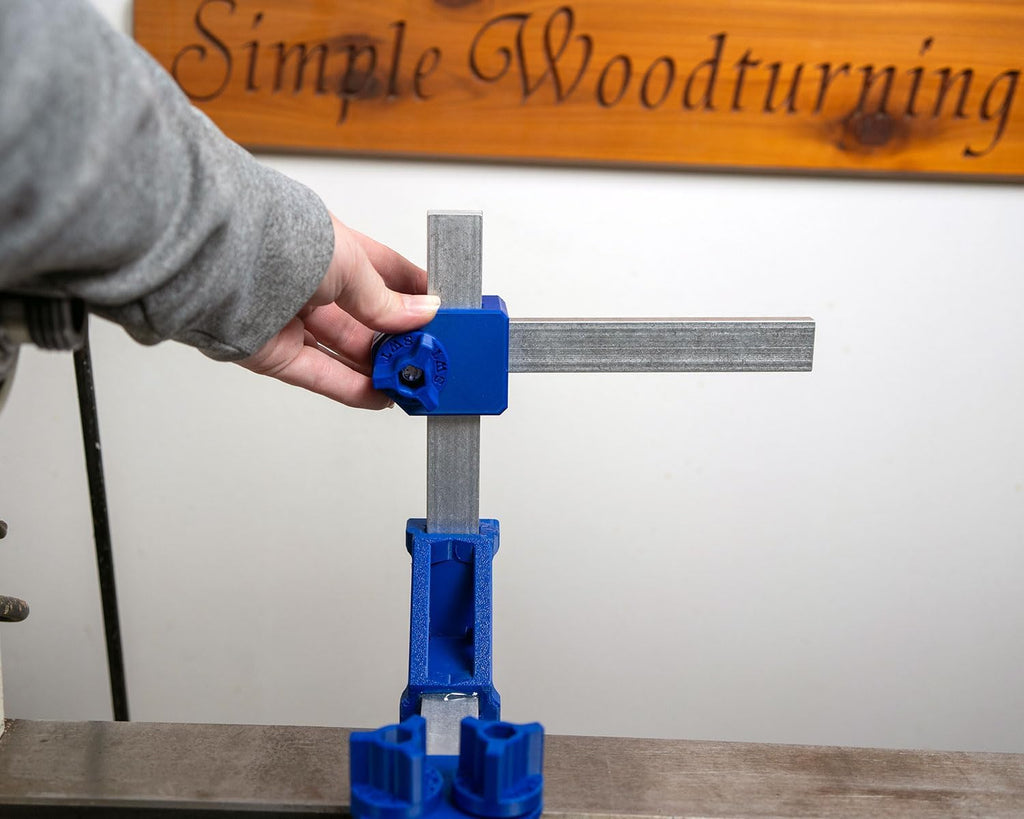 Simple Dust Collection System for Split-Bed Wood Lathe (Fits 4' Tubing, Powermatic 3520 C Lathe)