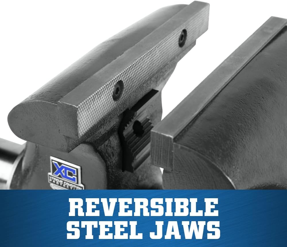 Wilton Tradesman XC Bench Vise, 8' Jaw Width, 6-3/4' Max Jaw Opening, 4-3/4' Throat (Model 1780XC)