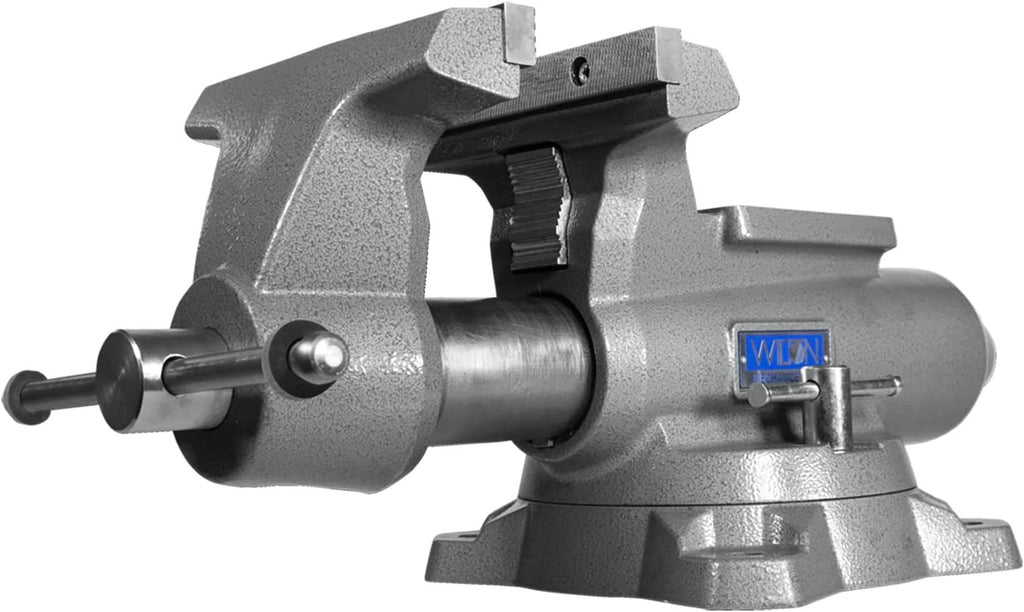 Wilton Mechanics Pro Bench Vise, 8' Jaw Width, 8-1/2' Jaw Opening, 4-1/2' Throat (Model 880M), Grey