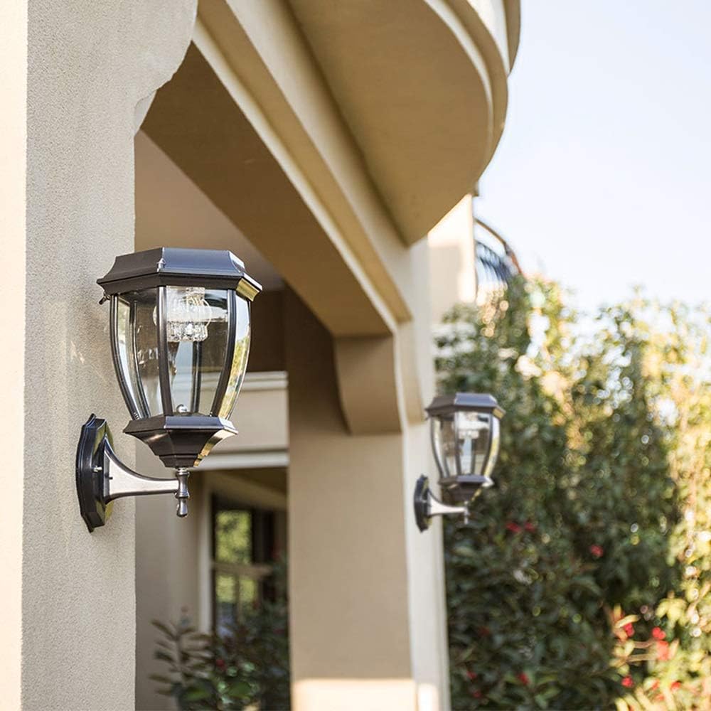 Wall Lamps Sconces Solar Wall Spotlights Outdoor Waterproof LED Terrace Wall Lantern Garden Wall Lamp Aluminum Garden Light Exterior Wall Light Door Wall Sconce