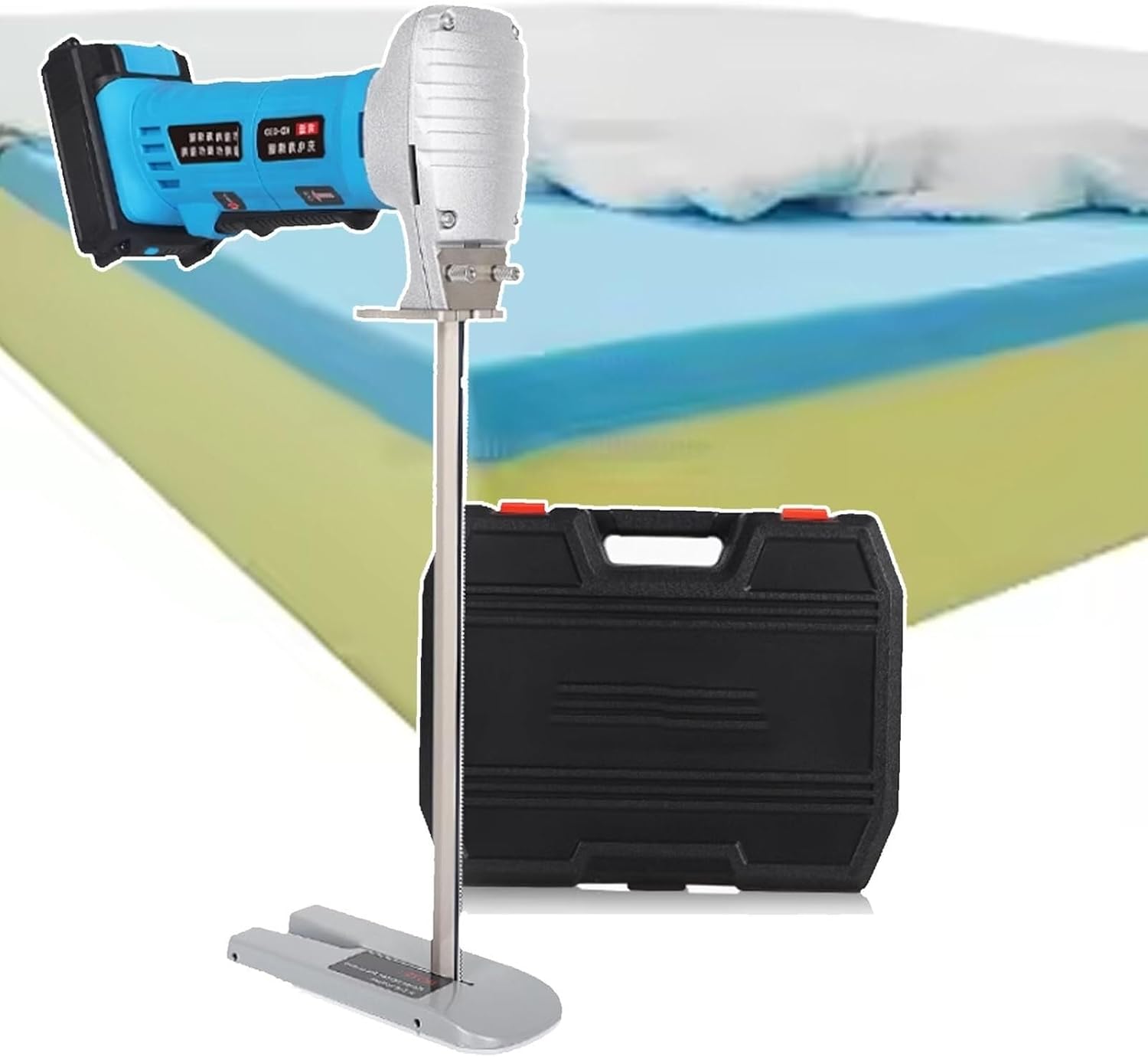 Handheld Hot Knife Foam Cutter, 300W Cordless Reciprocating Saw, Portable Power Hand Saw, Foam Board Cutter, With Auxiliary Rail, Brushless Motor, Clean And Smooth Cutting(12')