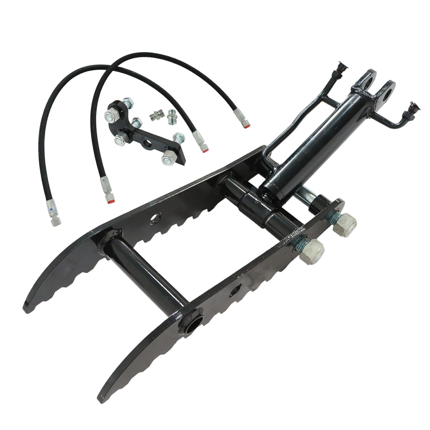 FZJDSD 3-Holes Bracket Hydraulic Thumb Clip L-Shaped Compatible with Mini Excavators Attachments 3 tons and Below mini excavators