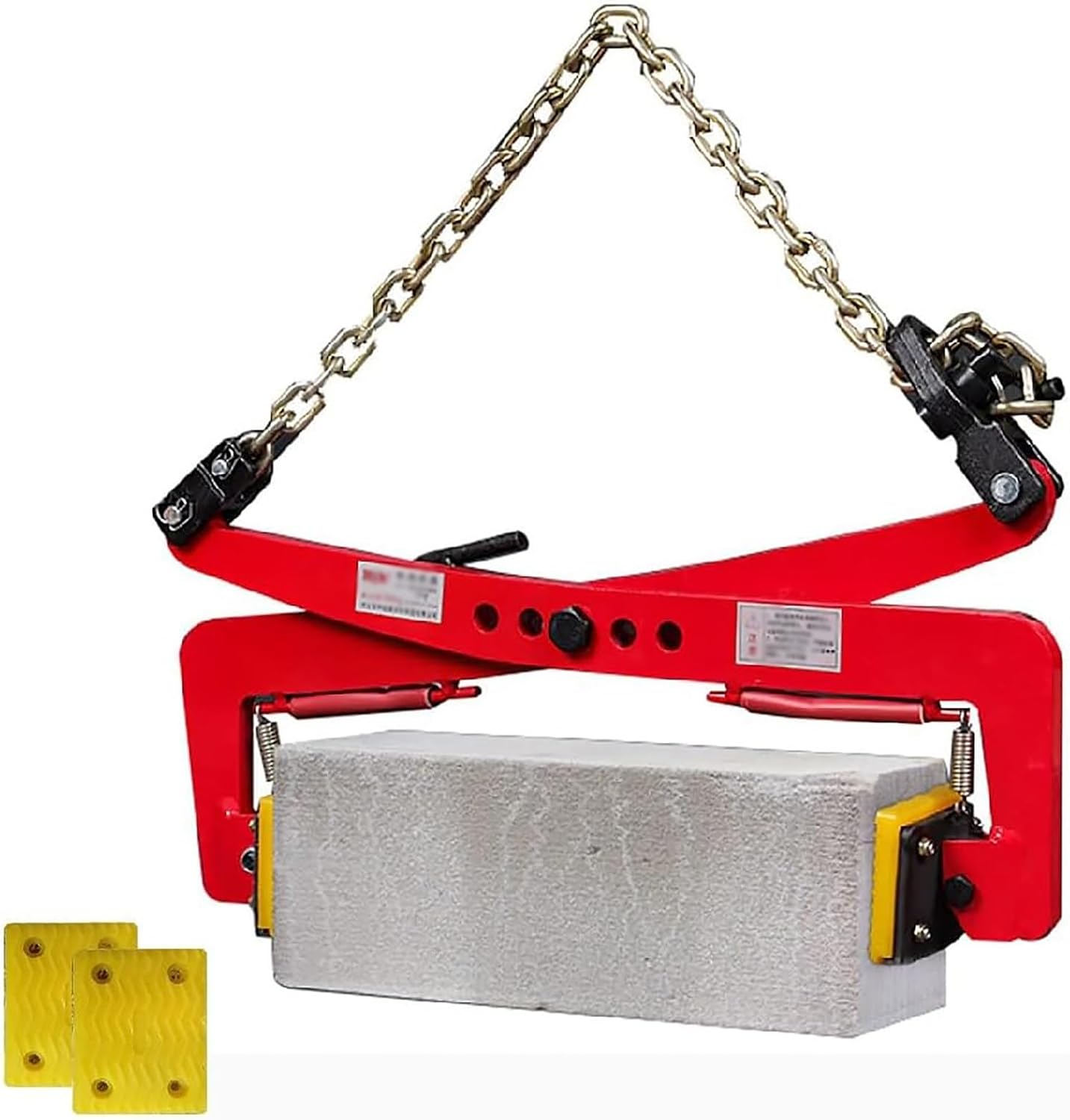 Granite Slab Lifting Clamp Pliers, Adjustable Jaw Opening Stone Lifting Tool, Roadside Curb Clamp for Carrying and Vertical Transport of Marble Concrete Blocks Slate Sheets Curb Stones(12-36cm(4.7-14.