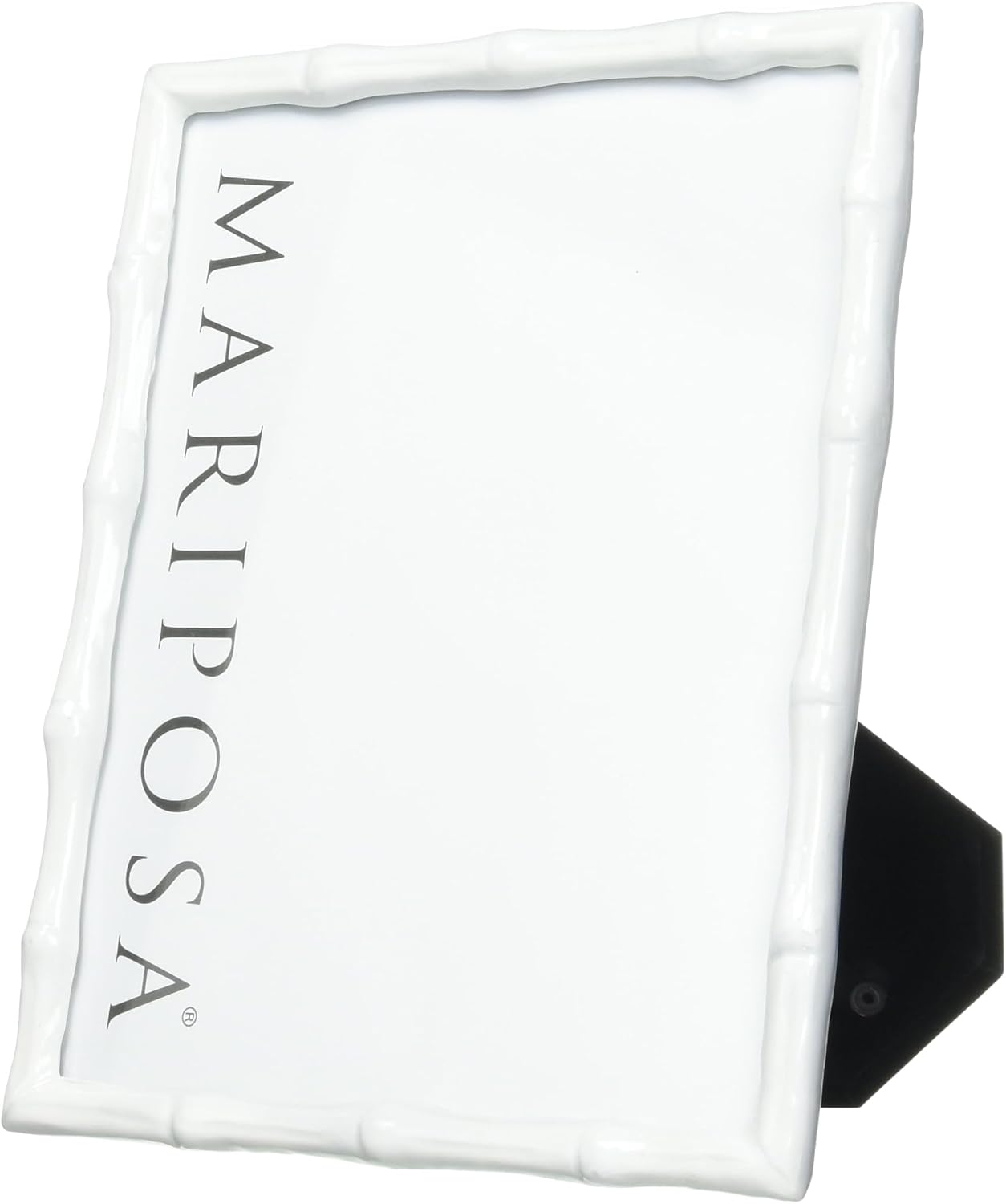 MARIPOSA Bamboo White 8x10 Frame, Silver