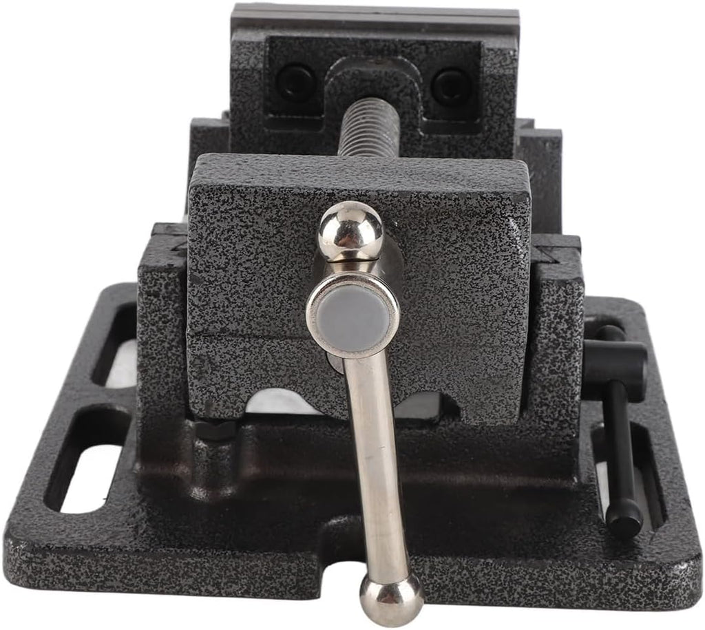 Drill Press Vise Cast Iron 3 Inch Tiltable Clamp On Vise Adjustable 0 90 Degrees High Strength Steel Jaws for Woodworking Metalworking Drilling Projects