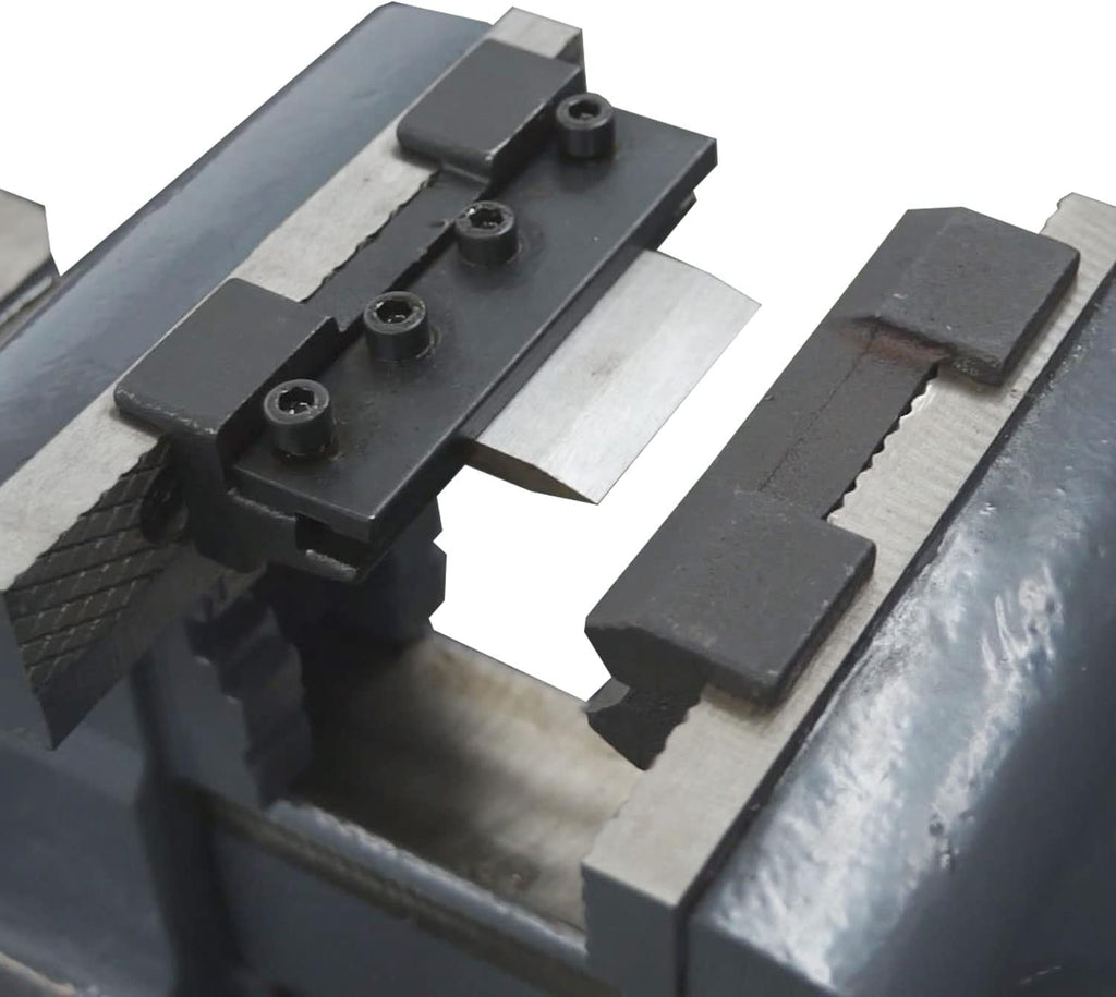 KAKA INDUSTRIAL Bench Vises 8 Inch Jaw Width, 8.7 Inch Jaw Opening Homeowner's Vise, Swivel Base Heavy Dutyl, for Drilling, Pipe Cutting, Woodworking HIS-200