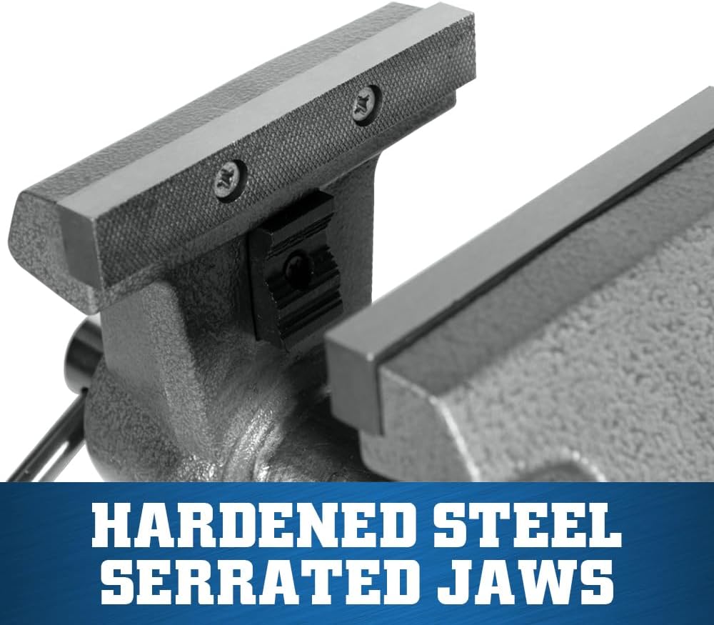 Wilton Mechanics Pro Bench Vise, 6-1/2' Jaw Width, 6' Jaw Opening, 4-3/8' Throat (Model 865M)