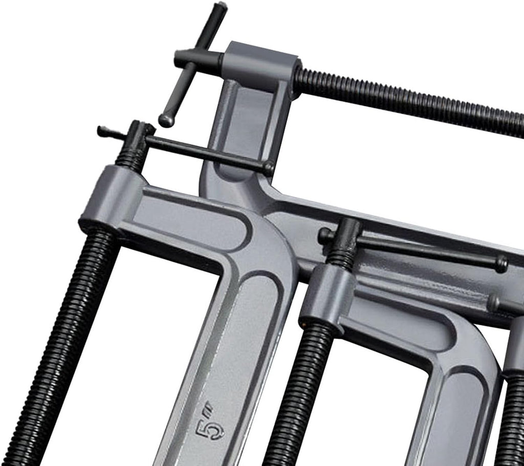 Fockety C Clamp Set, 4 Pcs 3in 4in 6in 8in Small Steel Versatile Heavy Duty Steel Woodworking Clamps Welding Clamps for Carpentry Caliper Woodworking Building (Industrial Thickened)