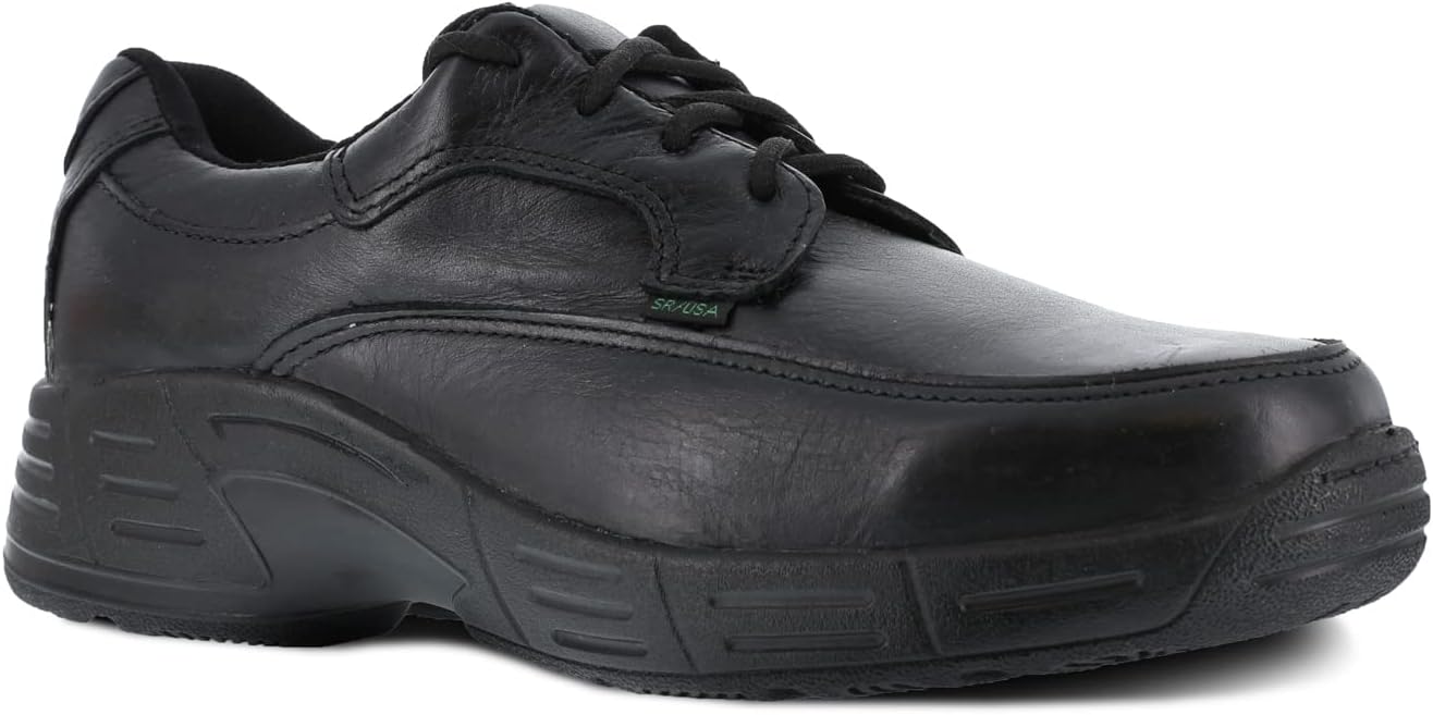 Florsheim Mens Ulysses Leather Four Eye Tie Moc Toe Oxford Work Shoes