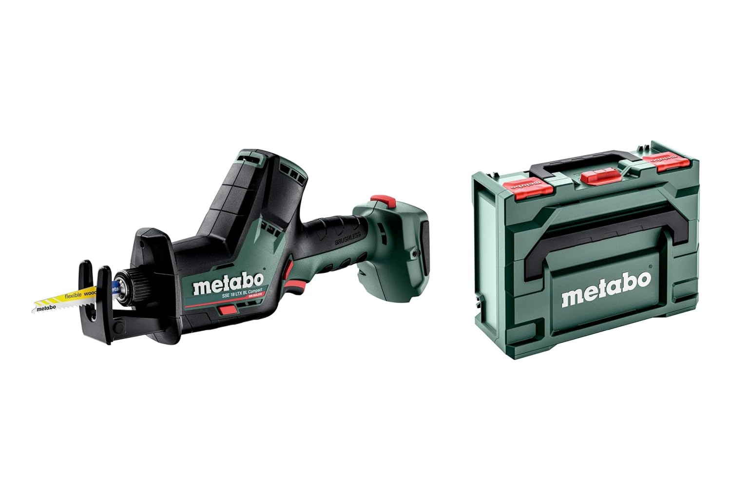 Metabo 602366840 18V Brushless Compact Lithium-Ion 5/8 in. Cordless Reciprocating Saw (Tool Only)