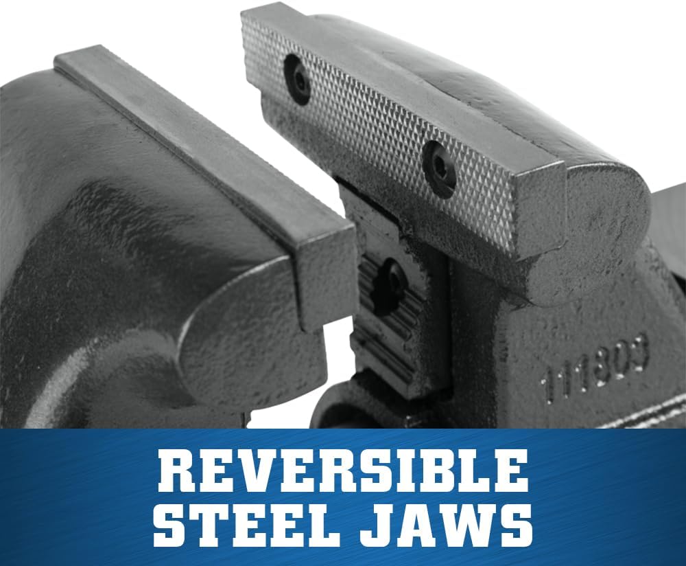 Wilton Tradesman XC Bench Vise, 4-1/2' Jaw Width, 3-1/2' Max Jaw Opening, 3-1/4' Throat (1745XC)