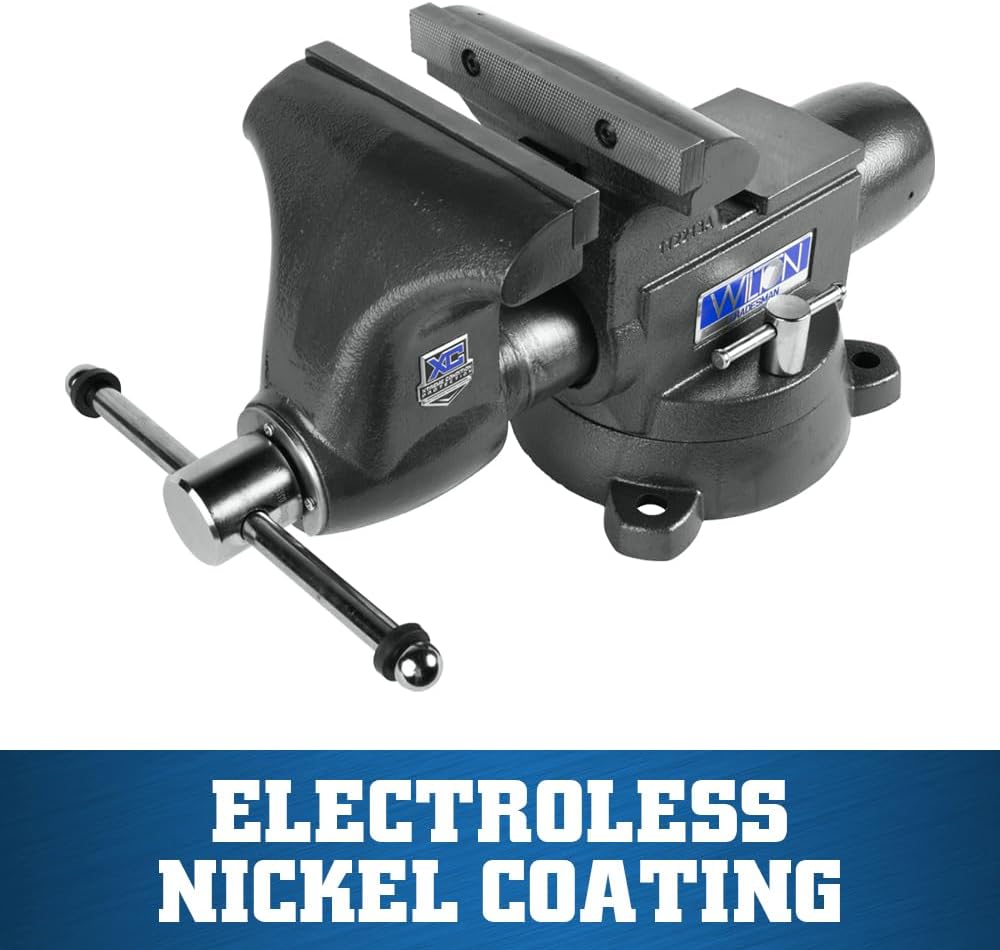 Wilton Tradesman XC Bench Vise, 8' Jaw Width, 6-3/4' Max Jaw Opening, 4-3/4' Throat (Model 1780XC)
