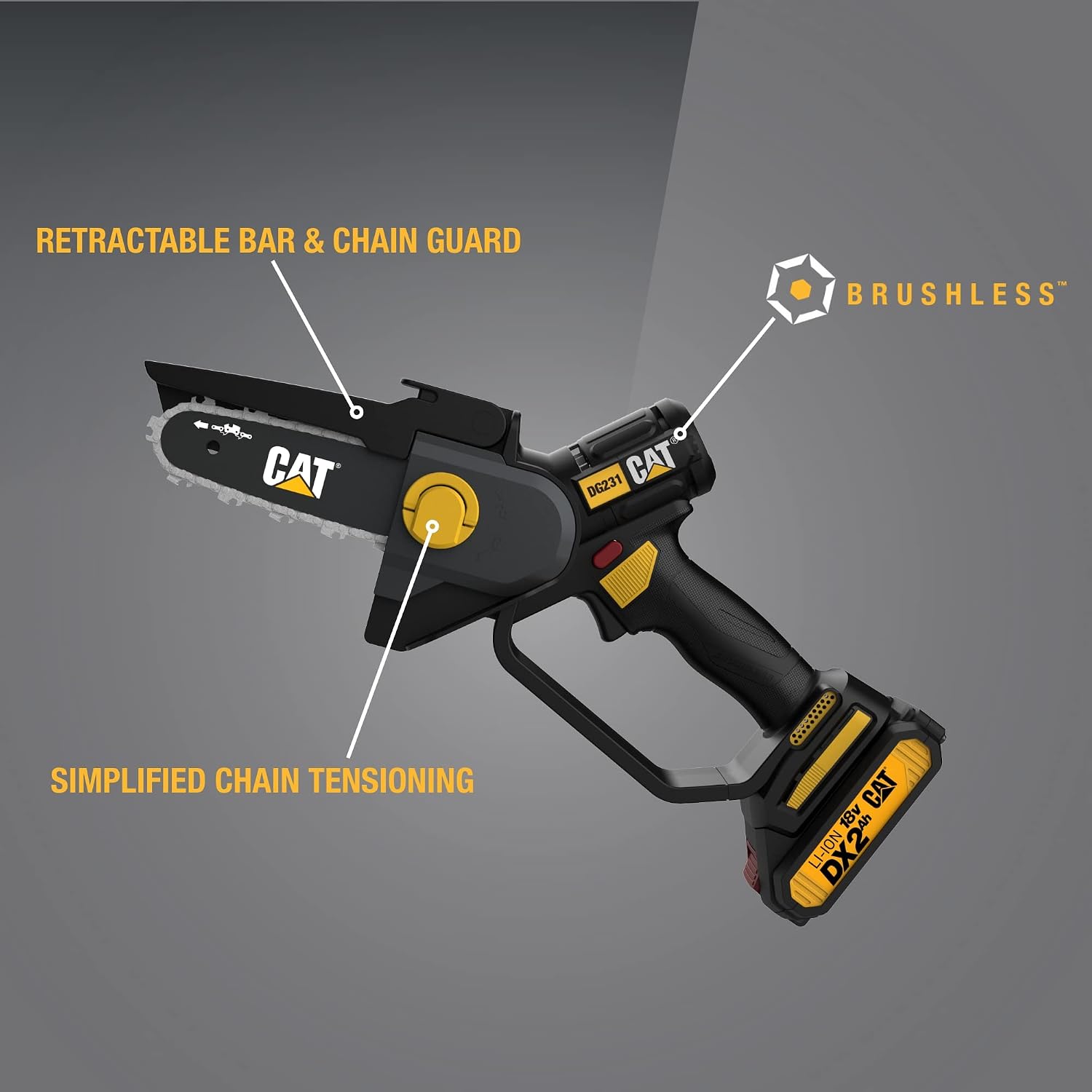 Cat® 18V Brushless 5' Pruning Saw (Battery & Charger Included) - DG231