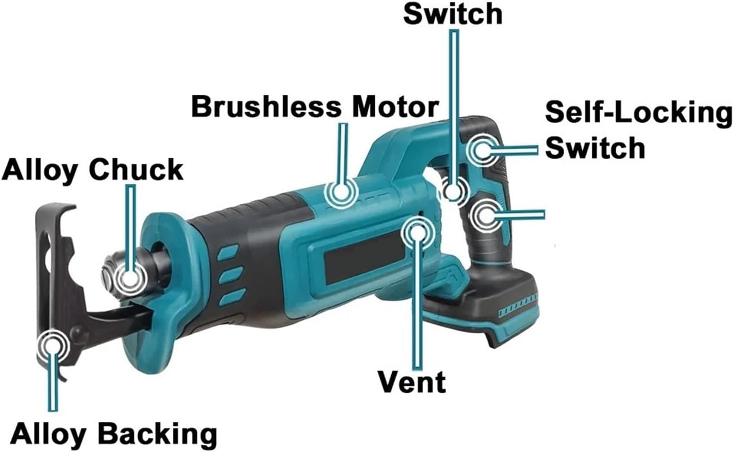 Cordless Circular Saw, Brushless Electric Reciprocating Cordless Saw Cut Handheld Wood Cutting Tools With Blade,for Woodworking, Stone