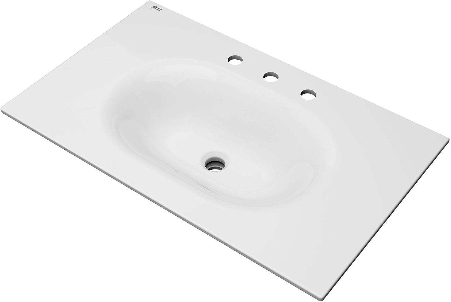 American Standard 1298008.020 Studio S 33 in. Vanity Top Sink – 8 in. Centers, White