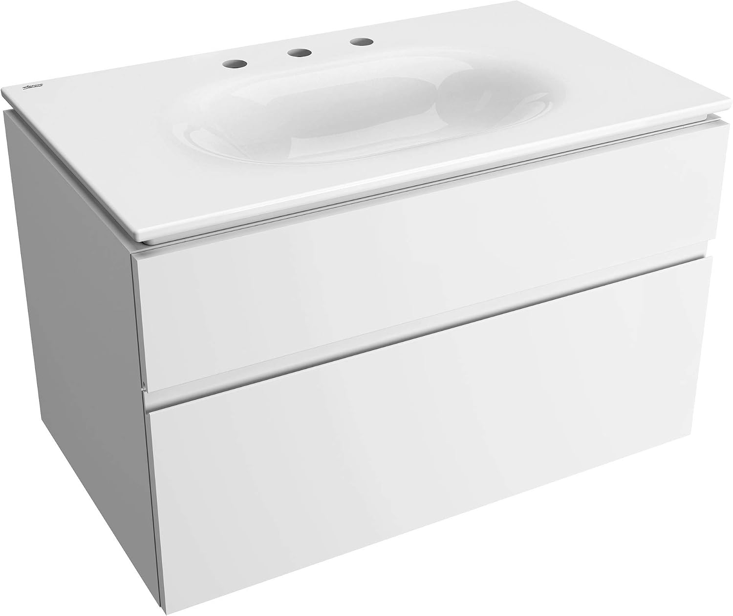 American Standard 1298008.020 Studio S 33 in. Vanity Top Sink – 8 in. Centers, White