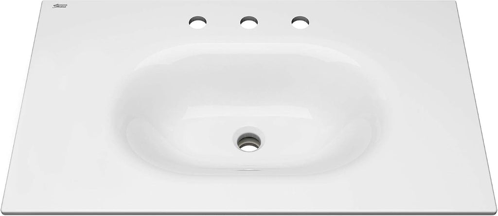 American Standard 1298008.020 Studio S 33 in. Vanity Top Sink – 8 in. Centers, White
