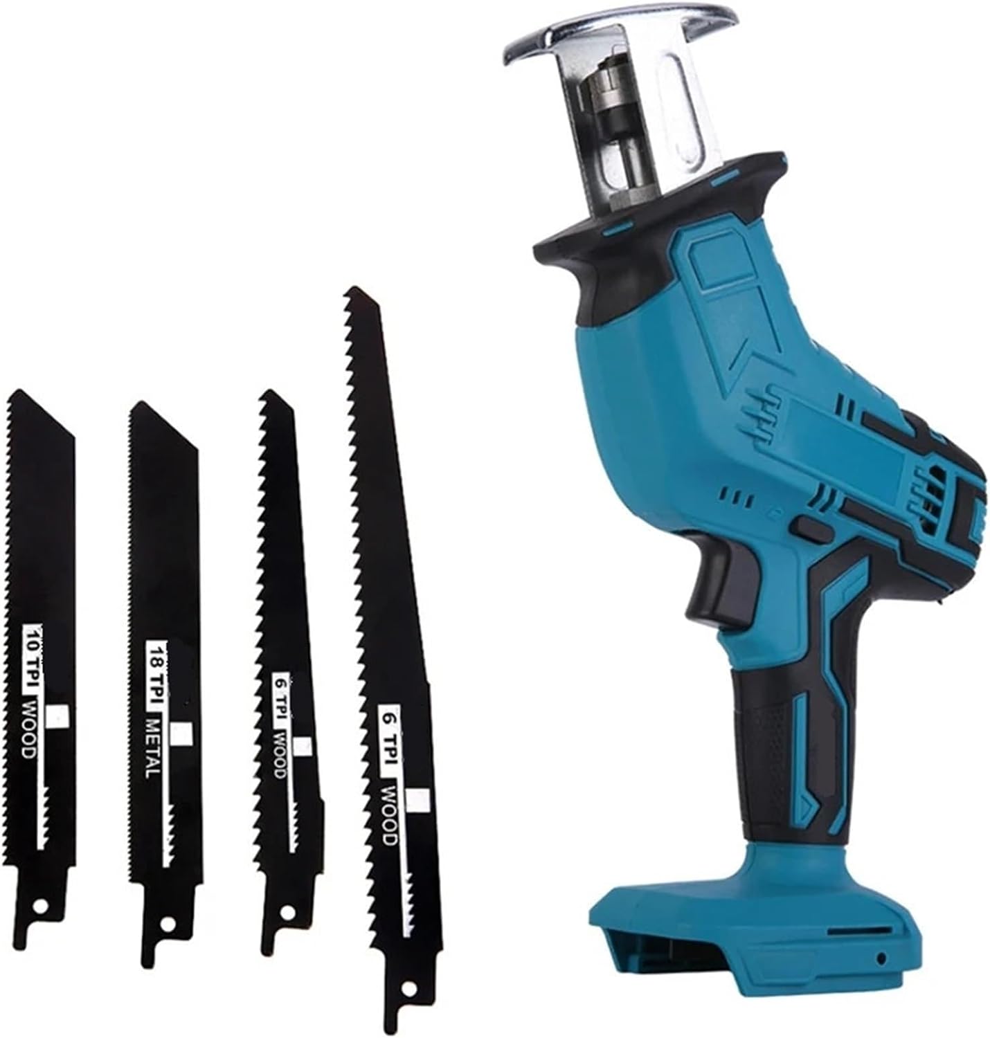 Reciprocating Saw, Cordless Reciprocating Saw Adjustable Speed Chain Metal Pipe Cutting Tool
