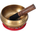 Tibetan Singing Bowl Buddhist Chanting Sound Wooden Mallet Copper Handmade