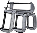 Diydeg 4 Pcs C Clamp Set, 3in 4in 6in 8in Heavy Duty Steel Welding Clamp with T Bar Handle, Industrial Strength C Clamps for Woodworking, Welding, Building, DIY Carpentry Caliper (Industrial