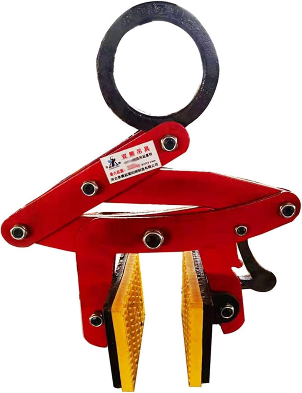 Vertical Adjustable Jaw Opening Slab Lifter Red Lifting Clamps Grabber 2-12 CM, for Hanging Stone Transportation, Steel Single Scissor Puller Hoisting(Opening 4-8 cm/1.6-3.1 in)