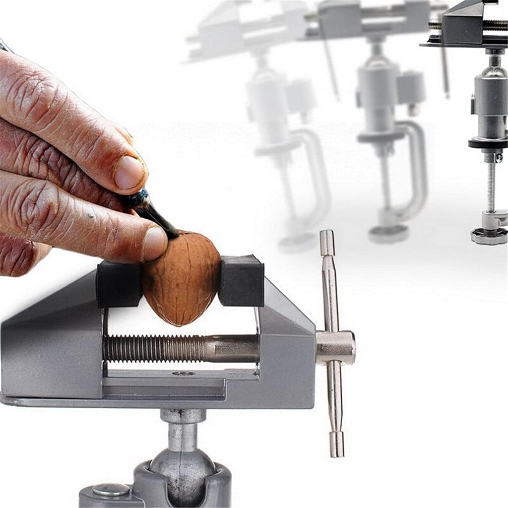 Universal Table Vise with 360 Degrees Swiveling Clamp for Crafting Painting Sculpting Electronics Soldering