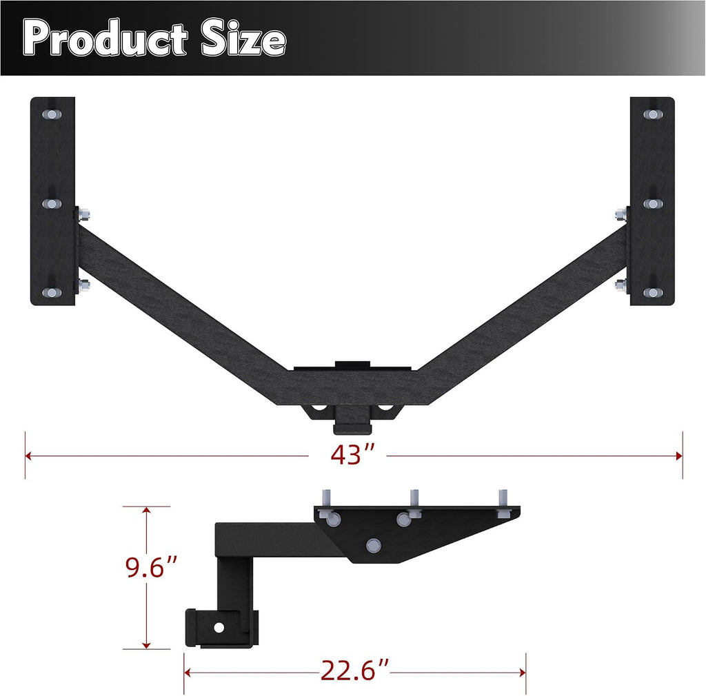 2-Inch Class 3 Trailer Hitch Compatible for Honda Pilot 2016-2022 Acura MDX 2014-2020, Rust-Proof Matte Black Powder Coated, High Towing Capacity Hitch Receiver for Cargo Carrier & Ball Mount