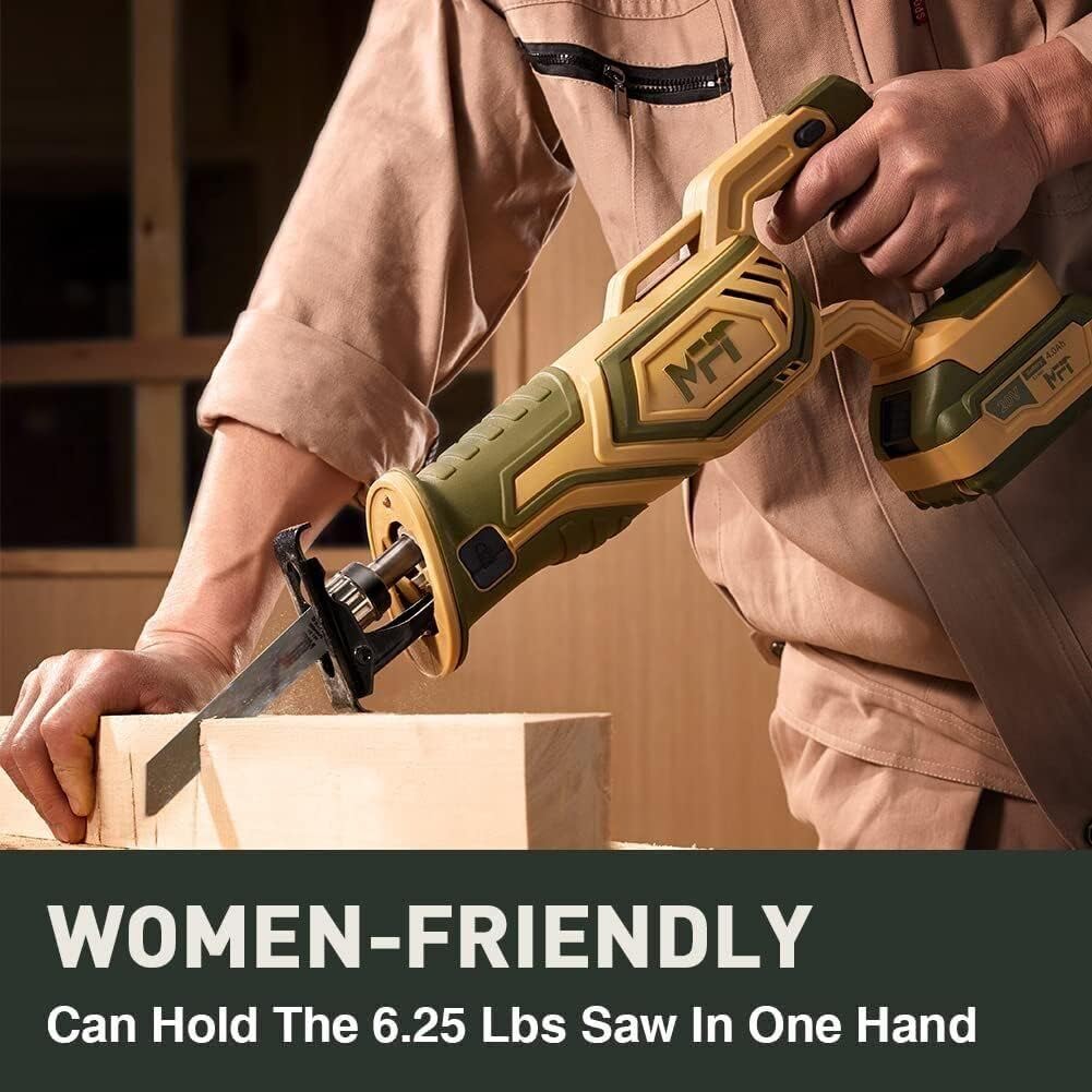 20V Cordless Electric Reciprocating Saw Metal Woodworking Cutting 8pcs Blades NEW