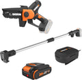WORX Pole Chainsaw, 20V 5'' Pruning Saw with extension pole, Reach up to 9 ft, 25 ft/s Chain Speed, Includes 20V 2.0 Ah Battery and Charger, PowerShare,WG326.1