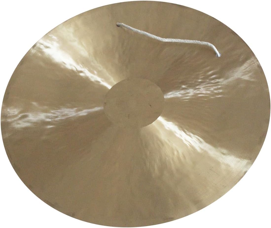 Arborea Sound Healing Gong Deep Wave Gong 18 Inch Authentic Chinese Wind Gong Includes Padded Gong Mallet Hanging String for Sound Bath and Meditation