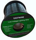 12/2 200ft Direct Burial Low Voltage Landscape Lighting Wire - Outdoor - Underground Low-Energy Circuit Cable, Light Cable, ETL Listed, Black