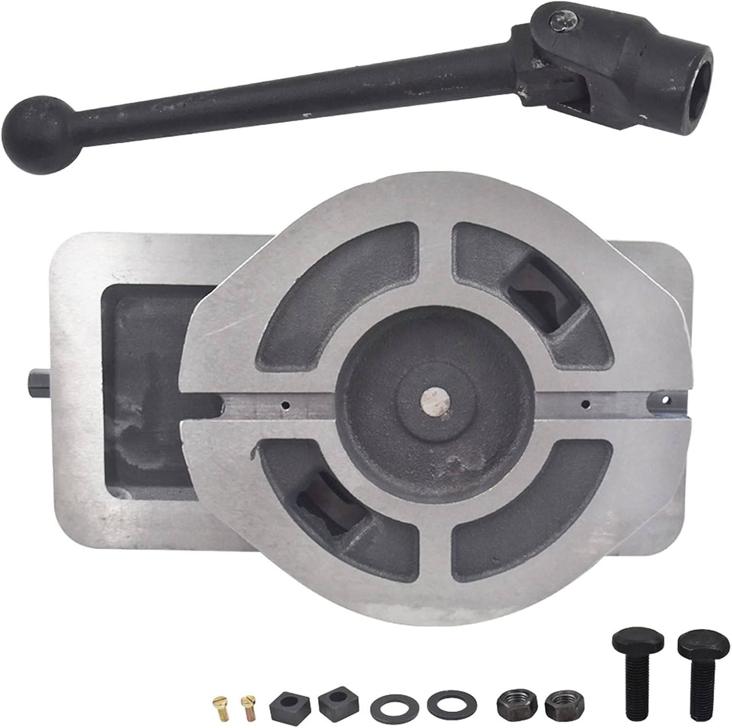 findmall 6 Inch Heavy Duty Milling Vise with 360 Degrees Swiveling Base and High Accuracy Clamping