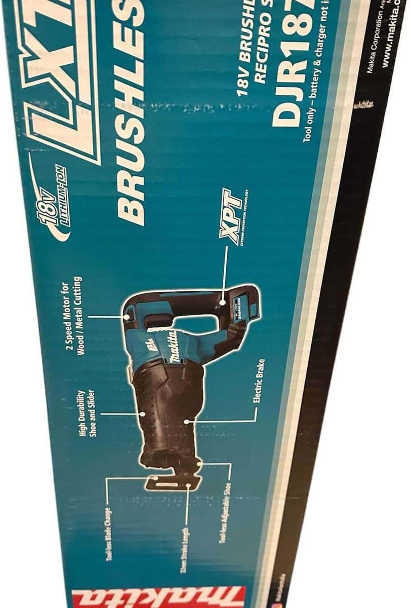 Makita - DJR187Z LXT Brushless Reciprocating Saw 18 Volt Bare Unit