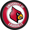 The Fan-Brand Louisville Cardinals Round Slimline Lighted Wall Sign - Football, Basketball & Baseball Wall Decor - College Sports Decor for Home, Office, Game Room, Fan Cave, Garage - USA Made