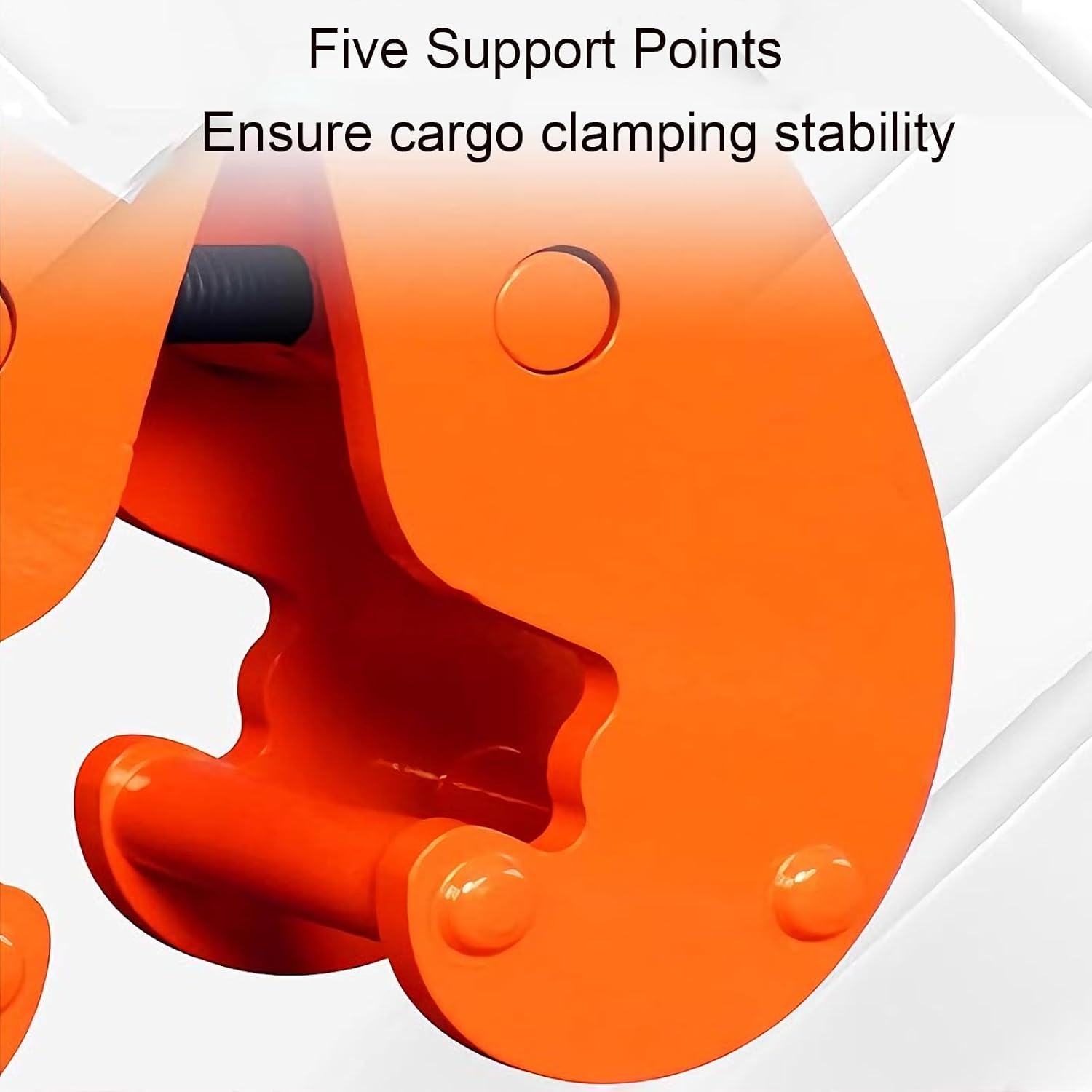 Lifting Clamps, Rail Clamp Lifting Tongs, Rail Clamps, Opening Sizes 75-320 Mm (2.9-12.5 in), Forged Alloy Steel, Suitable for Timber and Firewood Handling(Size:1T/2200LBS)