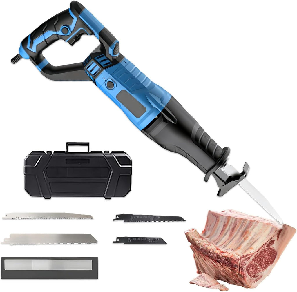 Electric Bone Saw, Reciprocating Saw, Cordless Reciprocating Saw, Cut Off Tool, Sawzall Corded, 6 Speed Speed Regulation,for Cutting Meat,Bones,Ribs,Lamb Chops