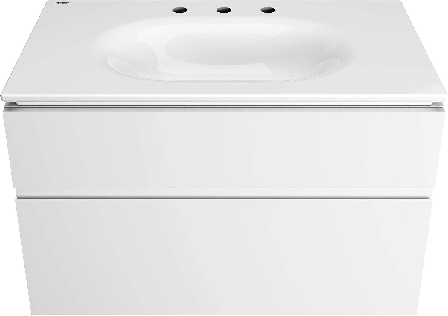 American Standard 1298008.020 Studio S 33 in. Vanity Top Sink – 8 in. Centers, White