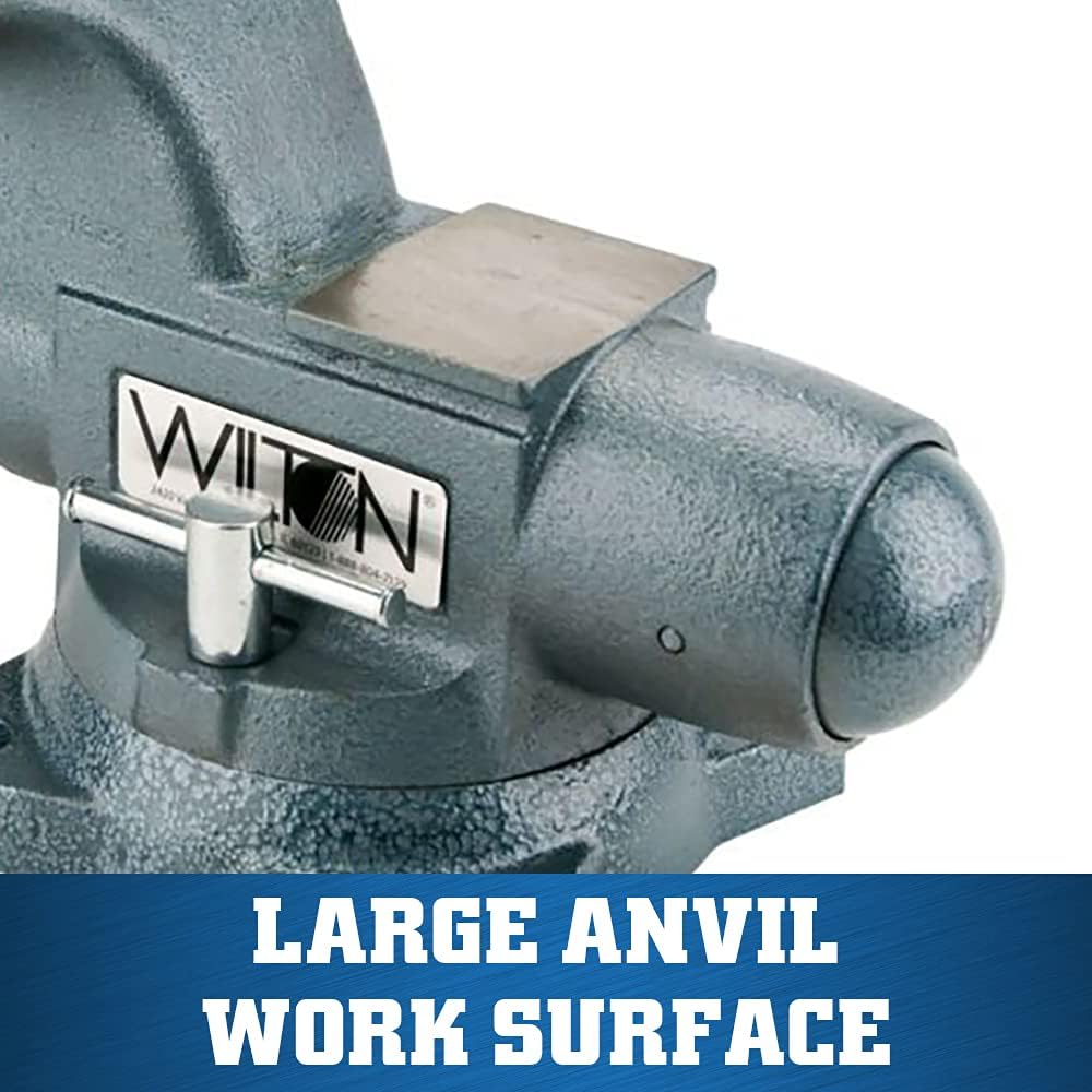 Wilton Tradesman Bench Vise, 8' Jaw Width, 7' Max Jaw Opening, 4-3/4' Throat (Model 1780A)