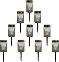 Halloween Solar Garden Lights Outdoor Waterproof Pathway Lights for Yard Patio Walkway Halloween Decoration Solar Stake Lights Outdoor Landscape Lighting-Warm White