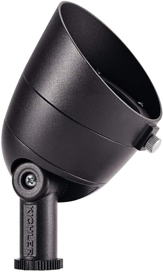 KICHLER Landscape LED 7 Watt 3000K 12 Volt Landscape Accent Light in Textured Architectural Bronze Finish, 16156AZT30