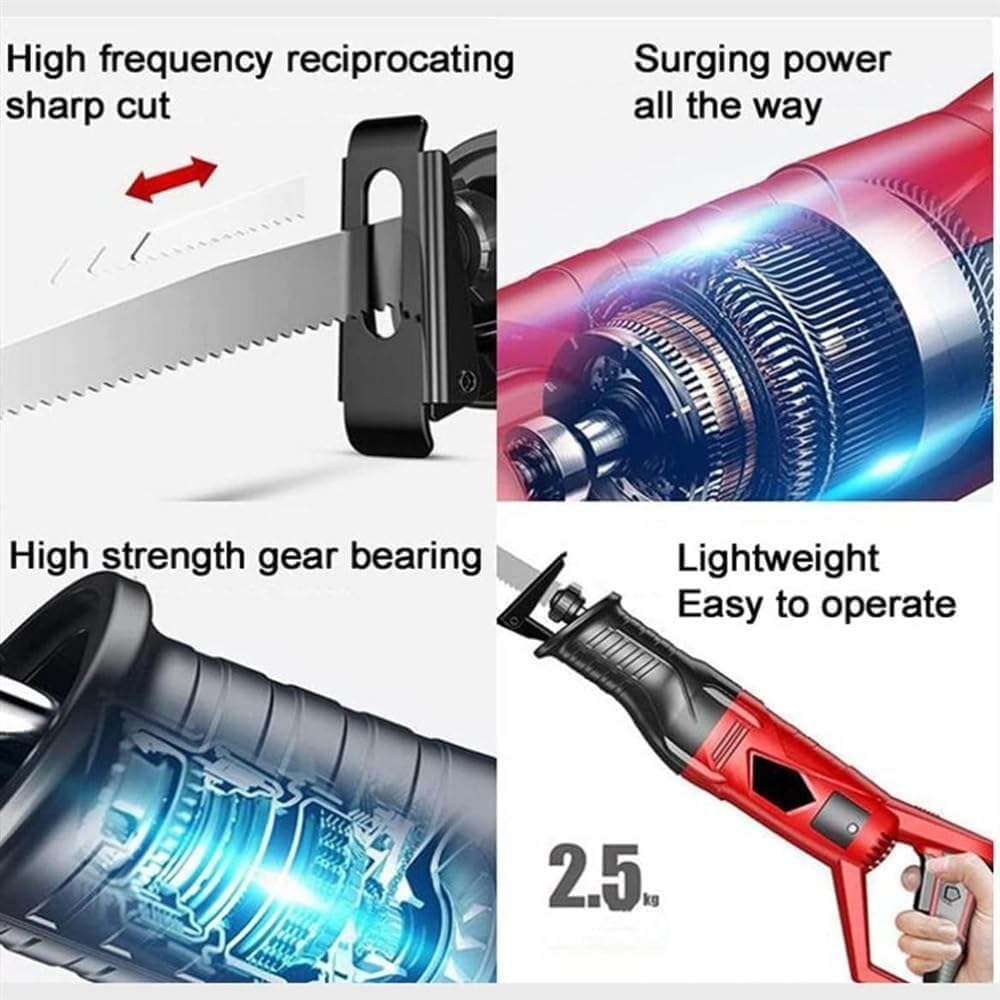electric reciprocating Multifunctional bone saw Bone Saw Cordless Portable Reciprocating Saw for Commercial Meat Bones Pork Cutting electric bone saw,C