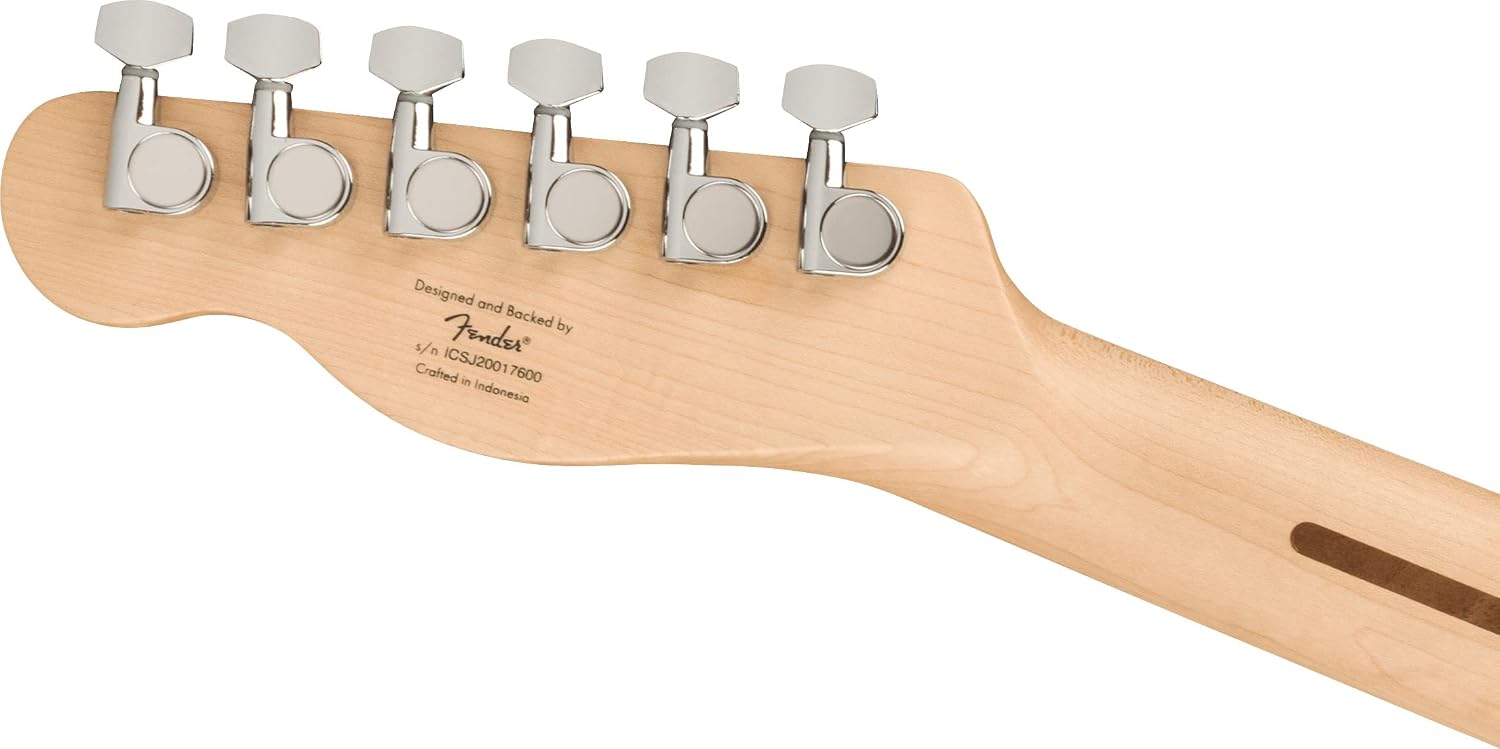 Fender Squier Affinity Telecaster w/Maple Fingerboard- Butterscotch Blonde Bundle with Gig Bag, Tuner, Strap, Picks, and Austin Bazaar Instructional DVD