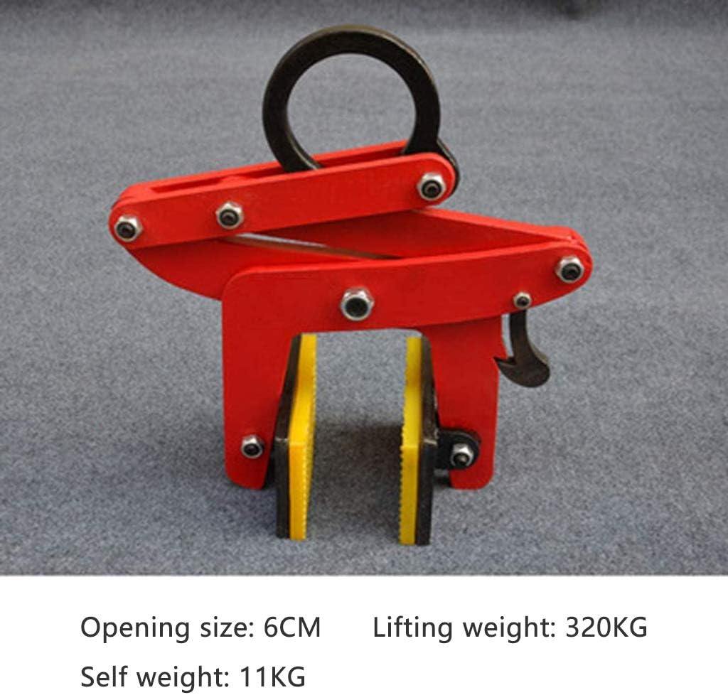 Lifting Clamps Alloy Steel Plate Clamp, Non-Slip Vertical Plate Clamp Thicken Lifting Clamp- Jaw Opening 4 Inch, for Lifting and Transporting Hanging Stone Fixture Clip S