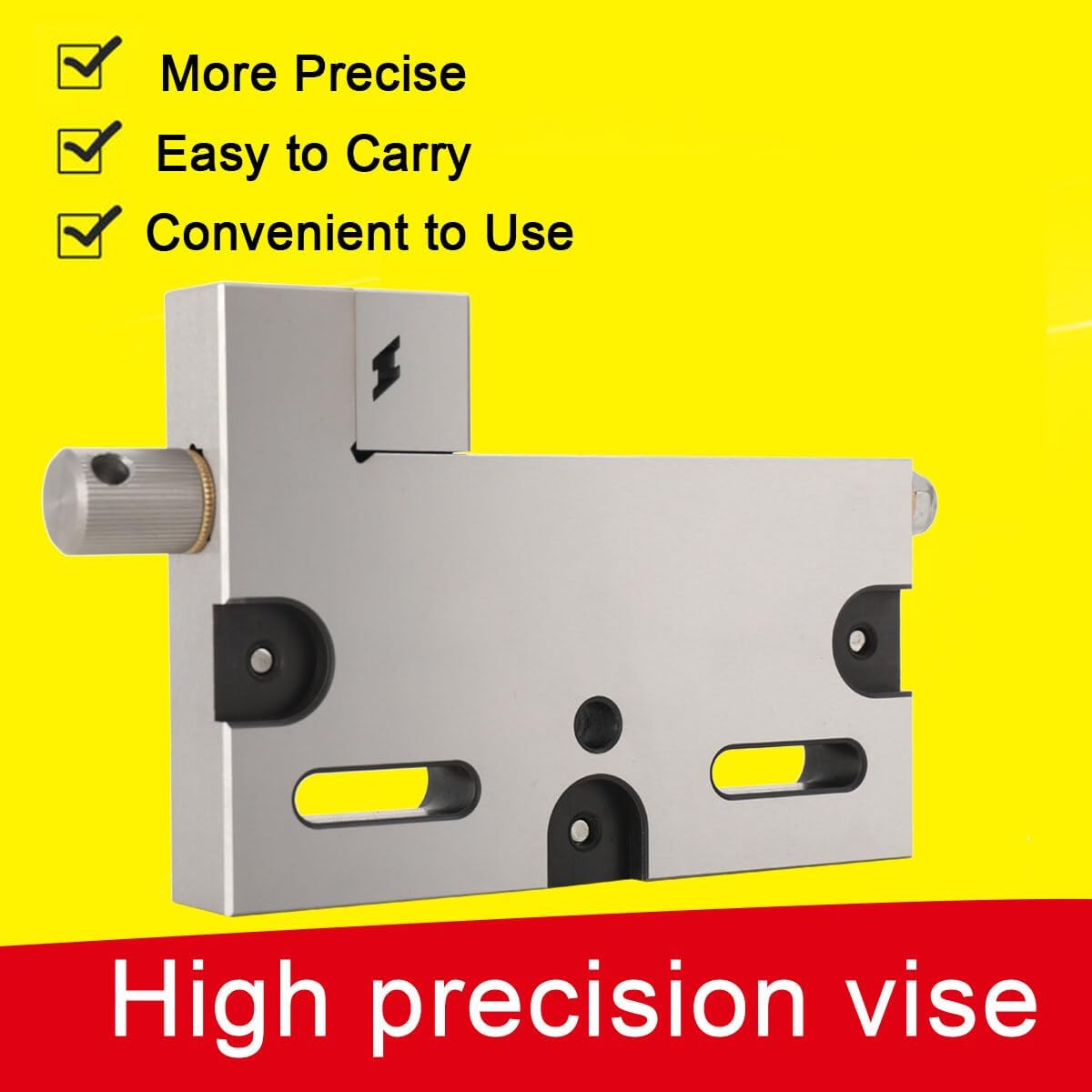 High Precision Vise 4 Jaw Wire Cut EDM, Stainless Steel Jaw Opening Clamping Tool 4 Inch CNC Wire Edm Vise Cutting, Clamping Range 0-100mm