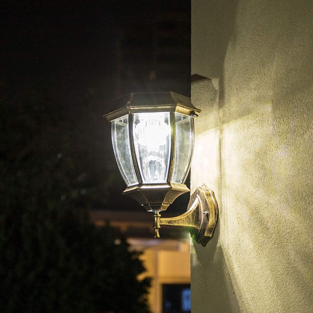 Wall Lamps Sconces Solar Wall Spotlights Outdoor Waterproof LED Terrace Wall Lantern Garden Wall Lamp Aluminum Garden Light Exterior Wall Light Door Wall Sconce