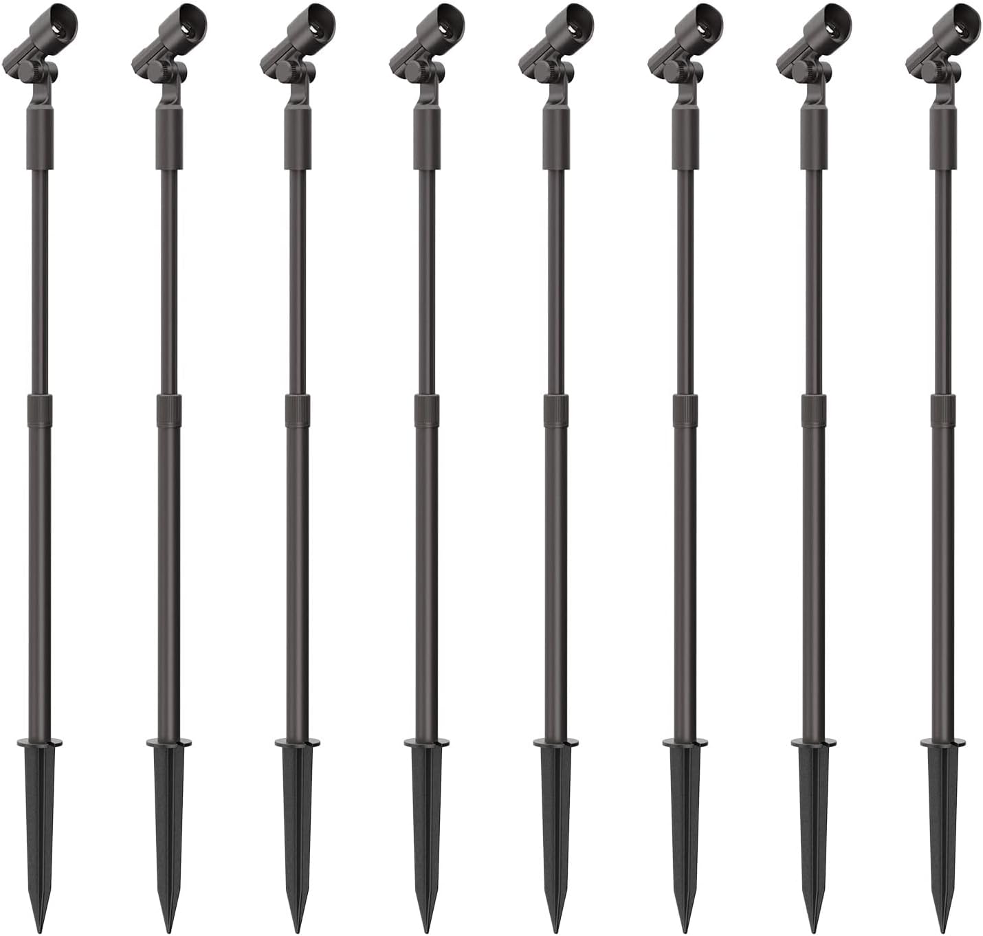 Malibu Low Voltage LED Telescoping Wall Light Outdoor Spotlight Waterproof Lighting for Driveway, Yard, Lawn, Flood, Garden, Outdoor Lighting 8 PK 8406-2606-08